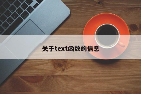 關(guān)于text函數(shù)的信息